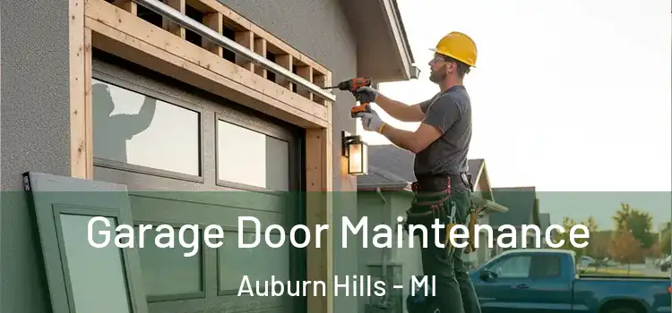 Garage Door Maintenance Auburn Hills - MI